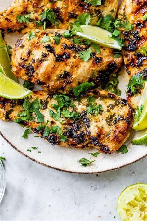 How does Cilantro Grilled Chicken Breast fit into your Daily Goals - calories, carbs, nutrition