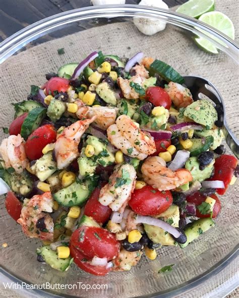 How does Cilantro Lime Shrimp and Avocado Salad fit into your Daily Goals - calories, carbs, nutrition