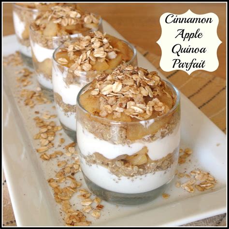 How does Cinnamon Apple Quinoa Parfait fit into your Daily Goals - calories, carbs, nutrition