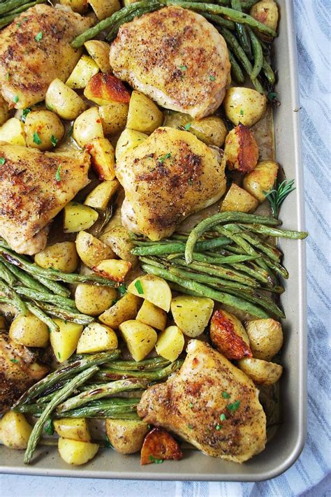 How does Citrus Chicken, French Green Beans - Pancetta Compote, Roasted Yukon Potato with Thyme fit into your Daily Goals - calories, carbs, nutrition