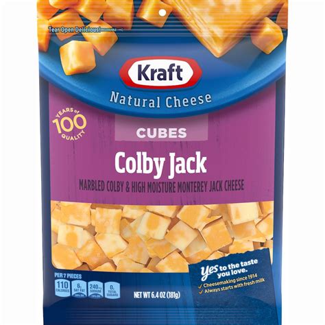 How does Colby Jack Cheese Cubes fit into your Daily Goals - calories, carbs, nutrition