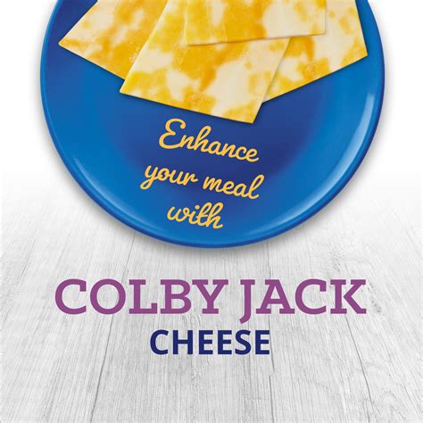 How does Colby Jack Cheese Slice fit into your Daily Goals - calories, carbs, nutrition