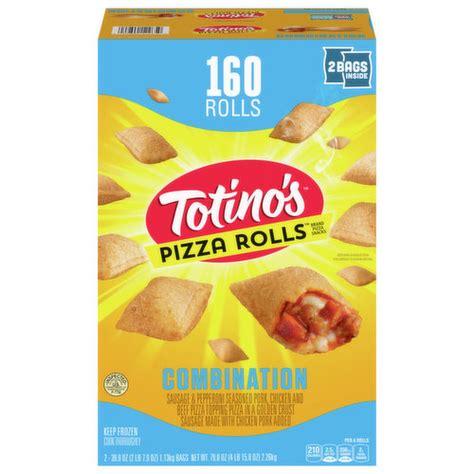 How does Combination Pizza Rolls fit into your Daily Goals - calories, carbs, nutrition