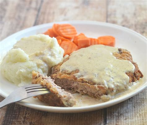 How does Country Fried Steak with Cream Gravy fit into your Daily Goals - calories, carbs, nutrition