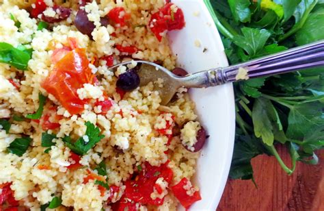 How does Couscous Pepper, Olive & Pine Nut Salad fit into your Daily Goals - calories, carbs, nutrition