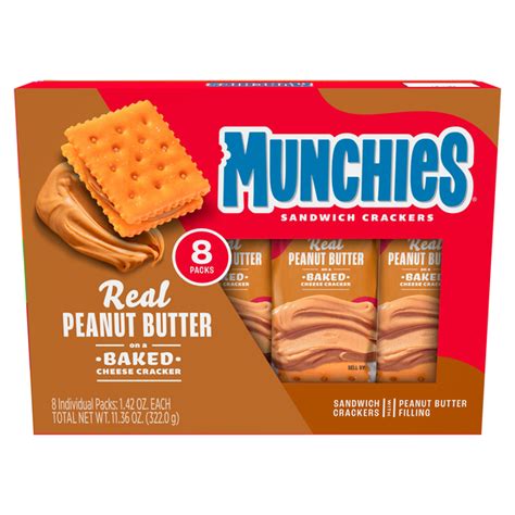 How does Crackers, Peanut Butter, Frito Lay Munchies fit into your Daily Goals - calories, carbs, nutrition