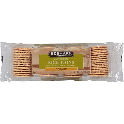 How does Crackers-Sesmark Rice Thins fit into your Daily Goals - calories, carbs, nutrition