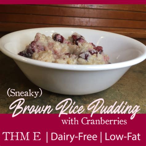 How does Cranberry Brown Rice Pudding fit into your Daily Goals - calories, carbs, nutrition