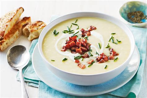 How does Cream of Leek Soup with Smoked Bacon fit into your Daily Goals - calories, carbs, nutrition