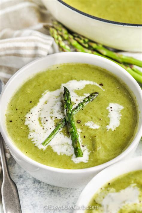 How does Creamy Asparagus Soup fit into your Daily Goals - calories, carbs, nutrition