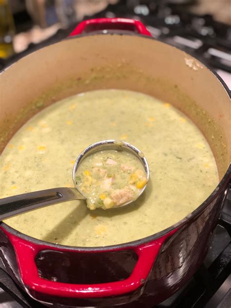 How does Creamy Corn Roasted Poblano Soup fit into your Daily Goals - calories, carbs, nutrition