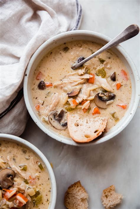 How does Creamy Mushroom Chicken Soup fit into your Daily Goals - calories, carbs, nutrition