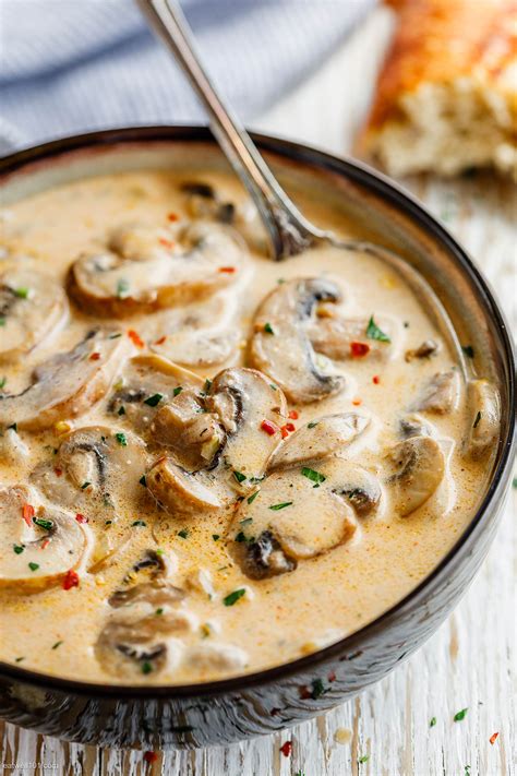 How does Creamy Mushroom Soup fit into your Daily Goals - calories, carbs, nutrition