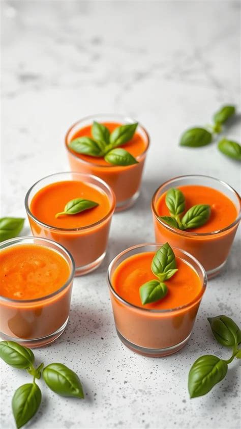 How does Creamy Tomato Basil Soup Shooters fit into your Daily Goals - calories, carbs, nutrition