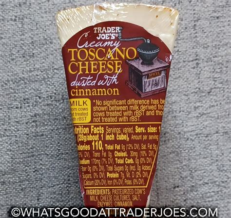 How does Creamy Toscano Cheese fit into your Daily Goals - calories, carbs, nutrition