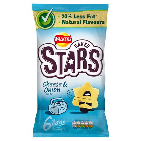 How does Crisps - Baked Stars - Cheese & Onion fit into your Daily Goals - calories, carbs, nutrition