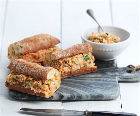 How does Crispy Salmon and Slaw Sandwich fit into your Daily Goals - calories, carbs, nutrition