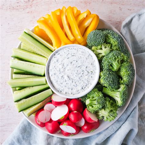 How does Crudites with Ranch Dipping Sauce fit into your Daily Goals - calories, carbs, nutrition