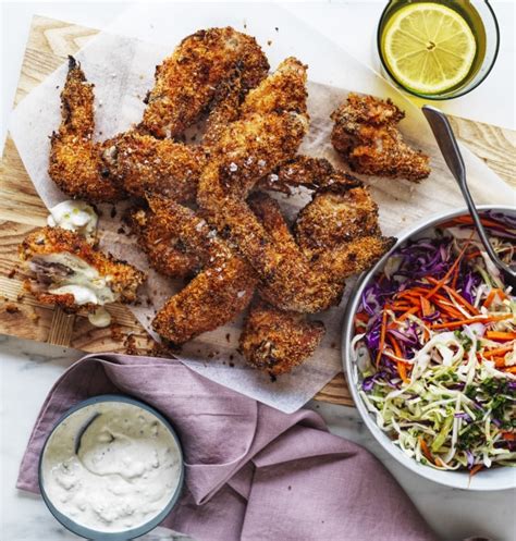 How does Crunchy Crumbed Buttermilk Wings (Ten) fit into your Daily Goals - calories, carbs, nutrition