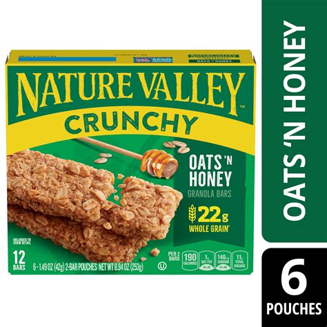 How does Crunchy Granola Bar (Oats & Honey) fit into your Daily Goals - calories, carbs, nutrition