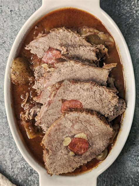 How does Cuban Pot Roast Stuffed w/ Ham fit into your Daily Goals - calories, carbs, nutrition