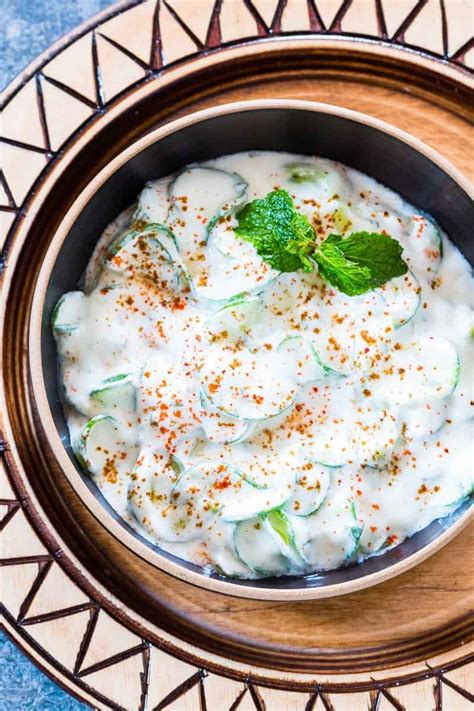 How does Cucumber Mint Raita fit into your Daily Goals - calories, carbs, nutrition