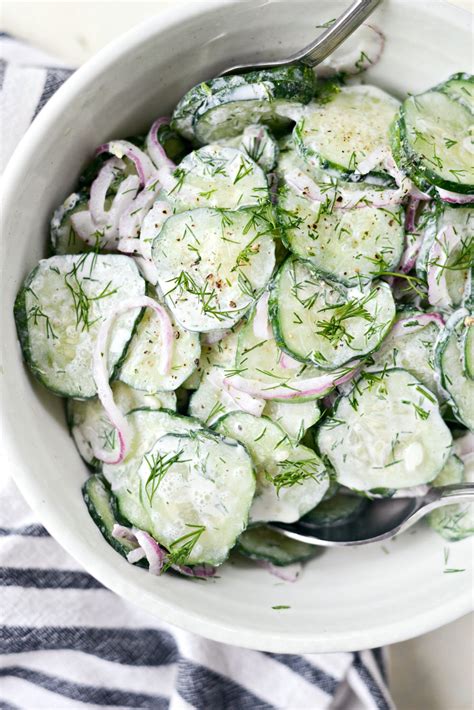 How does Cucumber Salad with Sour Cream and Dill Dressing fit into your Daily Goals - calories, carbs, nutrition