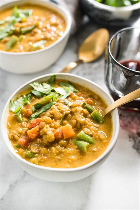 How does Curried Lentil Soup 8 oz fit into your Daily Goals - calories, carbs, nutrition