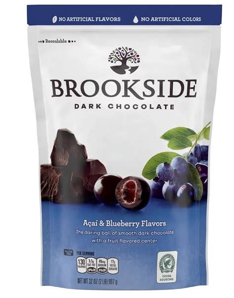 How does Dark Choc Acai & Blueberry fit into your Daily Goals - calories, carbs, nutrition