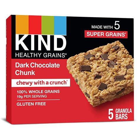 How does Dark Chocolate Chunk Bar fit into your Daily Goals - calories, carbs, nutrition