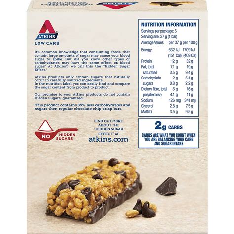 How does Day Break Chocolate Chip Crisp fit into your Daily Goals - calories, carbs, nutrition