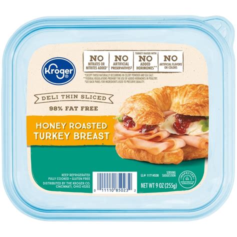 How does Deli Thin Sliced Honey Turkey Breast fit into your Daily Goals - calories, carbs, nutrition