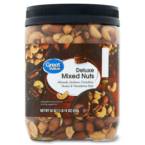 How does Deluxe Mixed Nuts (82657.0) fit into your Daily Goals - calories, carbs, nutrition