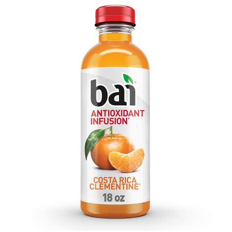 How does Drink Clementine Bai Costa Rica 18 oz fit into your Daily Goals - calories, carbs, nutrition