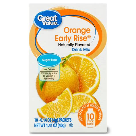 How does Drink Mix - Orange Sugar Free fit into your Daily Goals - calories, carbs, nutrition