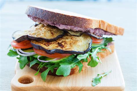 How does Eggplant and Goat Cheese Sandwich fit into your Daily Goals - calories, carbs, nutrition