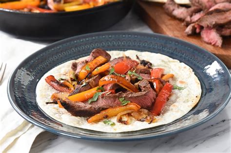 How does Fajita Marinated Flat Iron Steak fit into your Daily Goals - calories, carbs, nutrition