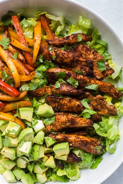 How does Fajita Salad Bar-OCC fit into your Daily Goals - calories, carbs, nutrition