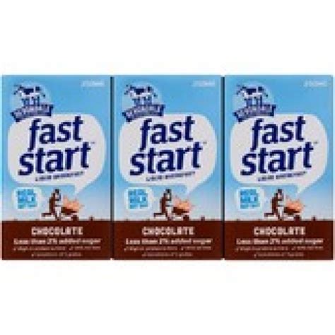 How does Fast Start Liquid Breakfast - Chocolate fit into your Daily Goals - calories, carbs, nutrition