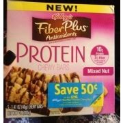 How does Fiber Plus Mixed Nut Protein Chewy Bar fit into your Daily Goals - calories, carbs, nutrition