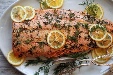 How does Fire Roasted Salmon w/ Mustard & Tarragon fit into your Daily Goals - calories, carbs, nutrition