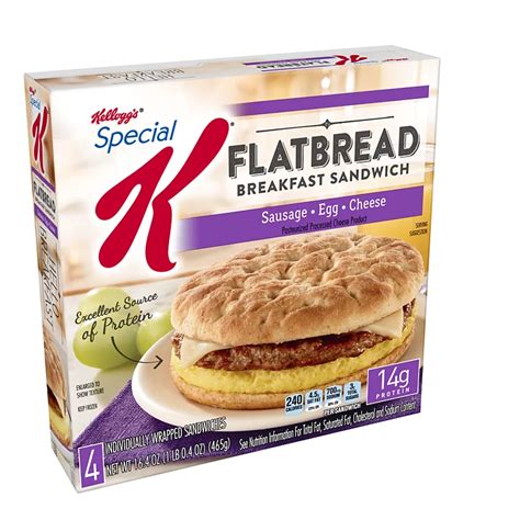How does Flat Bread Breakfast Sandwich fit into your Daily Goals - calories, carbs, nutrition