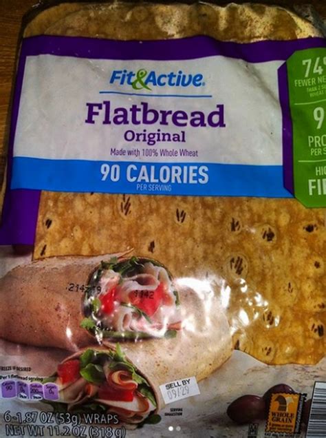 How does Flatbread the Original fit into your Daily Goals - calories, carbs, nutrition