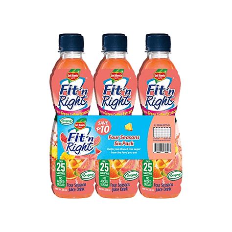 How does Four Seasons, Juice Drink fit into your Daily Goals - calories, carbs, nutrition