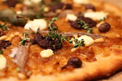 How does French Pissaladiere Pizza with Pine Nuts fit into your Daily Goals - calories, carbs, nutrition