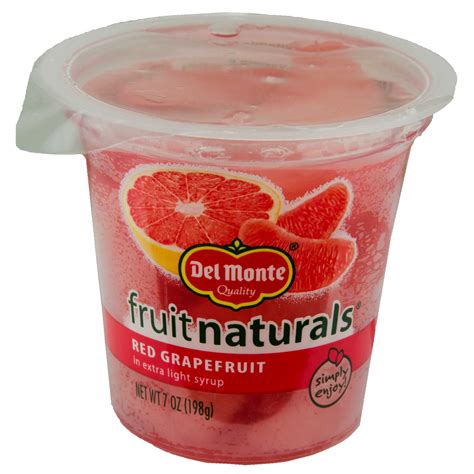 How does Fruit Naturals Red Grapefruit in Extra Light Syrup fit into your Daily Goals - calories, carbs, nutrition