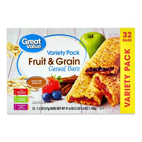 How does Fruit and Grain Bar fit into your Daily Goals - calories, carbs, nutrition
