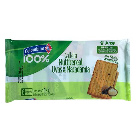 How does Galleta Multicereal fit into your Daily Goals - calories, carbs, nutrition
