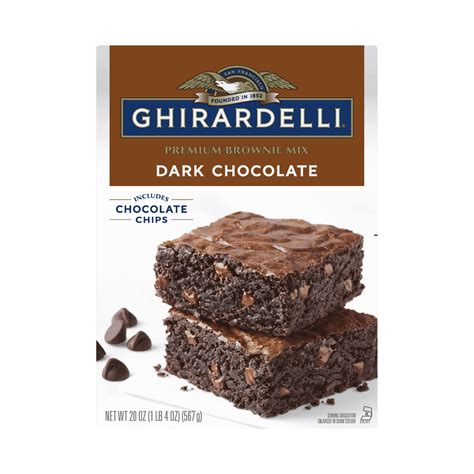 How does Ghirardelli Double Dark Chococlate Chip Brownie fit into your Daily Goals - calories, carbs, nutrition