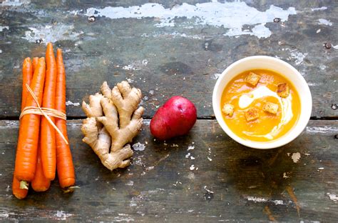 How does Ginger Carrot Soup fit into your Daily Goals - calories, carbs, nutrition